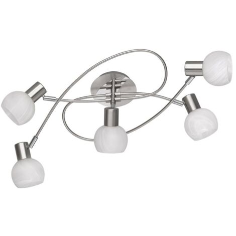 Spot Plafonnier Pinwheel 5 Led Antibes Nickel Trio Lighting