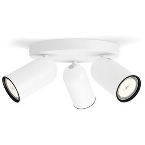 Spot pongee 3xgu10 indoor ip20 en color metal blanco 50583/31/pn 5058331pn