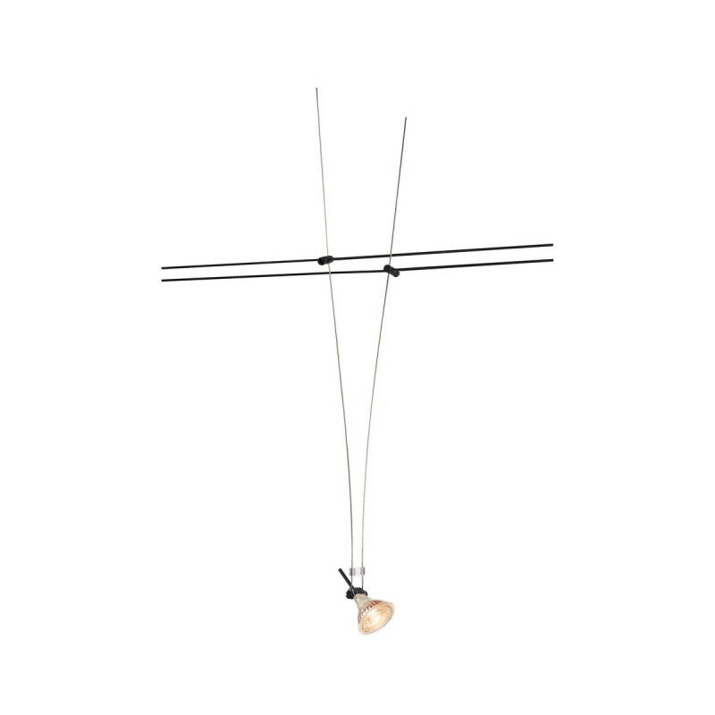 SLV - asmara spot pour câble tendu MR16 60cm noir (139070)