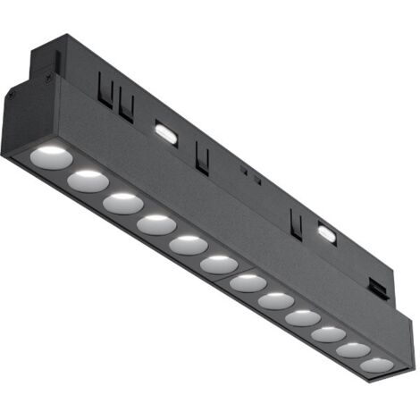 Spot rail 1 circuit noir LED 12W 4000K POINTS Maytoni