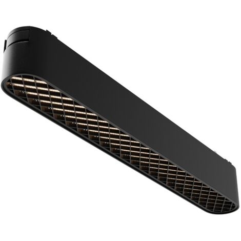 Spot rail 1 circuit noir linéaire grille LED 12W 3000K Maytoni