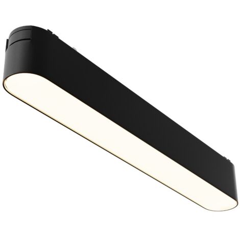 Spot rail 1 phase noir linéaire LED 12W 3000K Maytoni