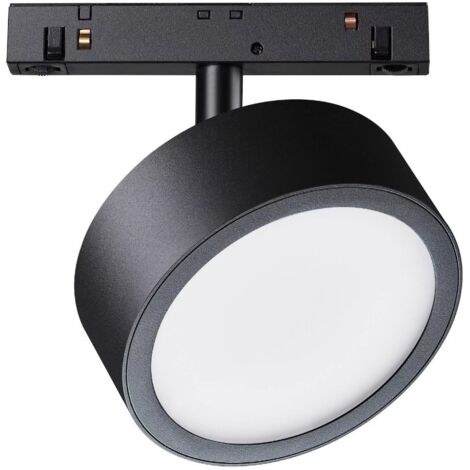 Spot rail 1 phase noir rond LED 18W 3000K RADO Maytoni