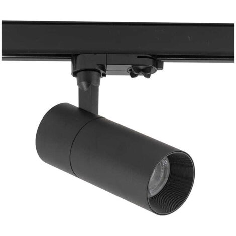 Spot rail 3 circuits LED 20W noir 3000K Nowodvorski