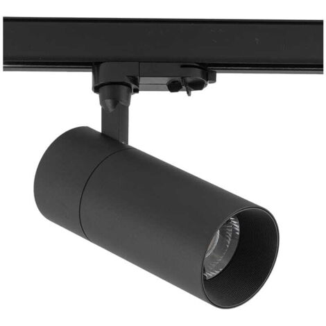 Spot rail 3 circuits Nowodvorski Tinos noir 30W 3000K