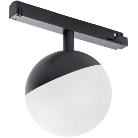 Spot rail magnétique globe blanc LED 8W Nowodvorski