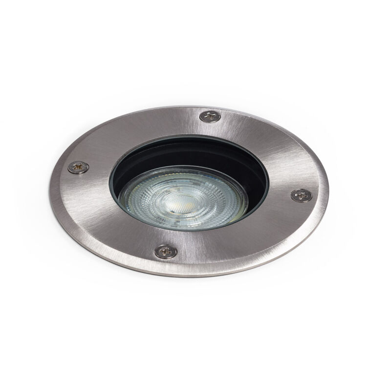 Ledkia – Spot encastrable extérieur rond inox – Pour ampoule GU10 – Éclairage décoratif pour jardins et allées – Résistant aux intempéries Ledkia – Spot encastrable extérieur rond inox – Pour ampoule GU10 – Éclairage décoratif pour jardins et allées – Résistant aux intempéries