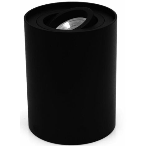 Spot saillie Crono noir 125mm orientable GU10 IdeaLED