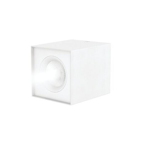 Spot saillie LED orientable carré 10W 2700K blanc PHAROS - ASLO