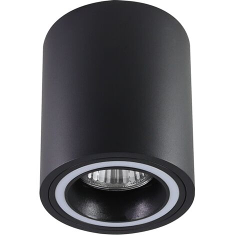 Spot saillie rond noir GU10 Polux FALCO 323651 alu