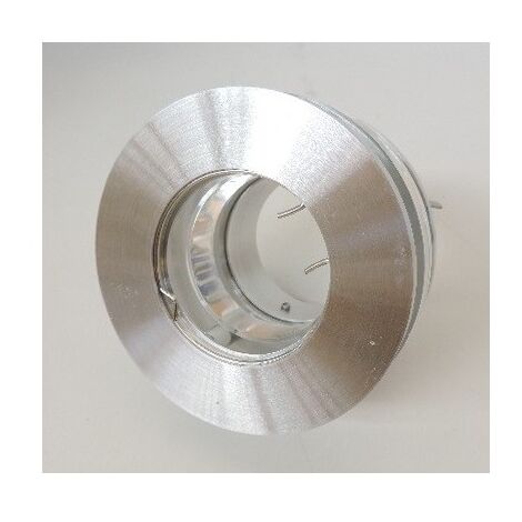 Spot semi encastré fixe Ø 90mm alu brossé pour lampe GU5.3 12V (non incl) sans transfo IP20 ABRIVAR TRAJECTOIRE 112700