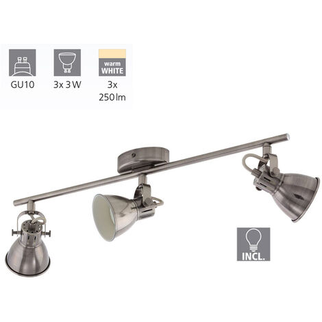 Faretto ad incasso Inox LED 50W 230V IP20 GU10 LAMPO DIKOR230/IN/SL