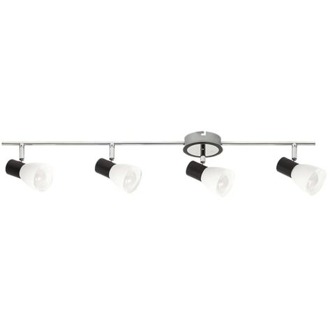 Spot sistema di metropolitana leggera Ati nero di vetro del metallo / cromo B: H 79 centimetri: 11cm
