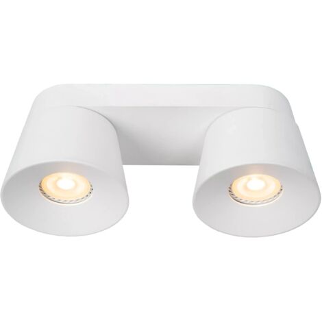 Spot soffitto bianco doppio orientabile 2xGU10 40W Lucide
