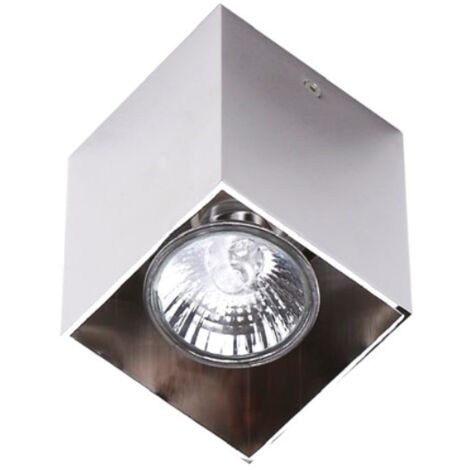 Spot soffitto cromato PETSQUARE GU10 50W Maxlight C0084