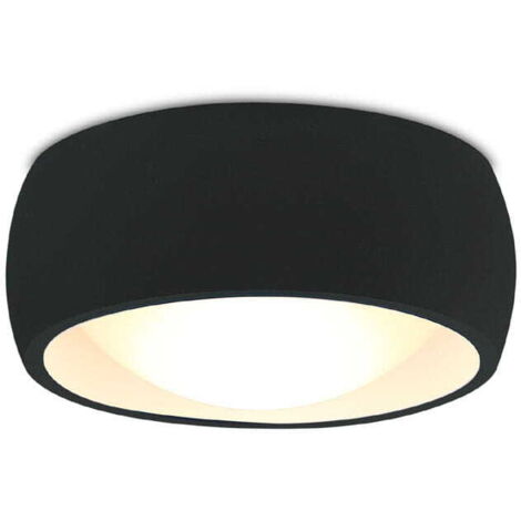 Spot soffitto moderno nero arrotondato LED 8W IP44 Maxlight
