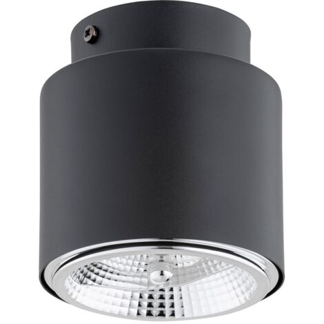 Spot soffitto nero tondo 12 cm ES111 15W Emibig Nano