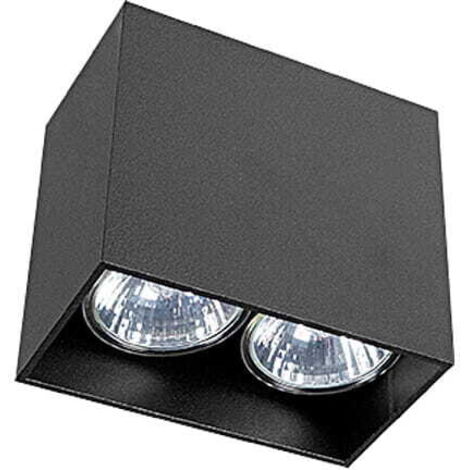 Spot soffitto Nowodvorski GAP nero alluminio 2xGU10