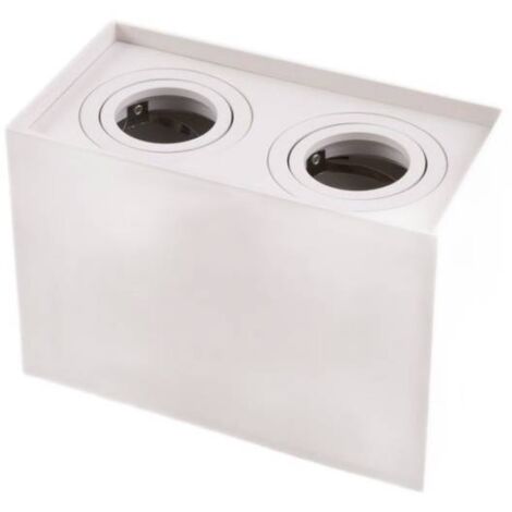 Spot soffitto orientabile bianco doppio 2xGU10 35W Ecolight