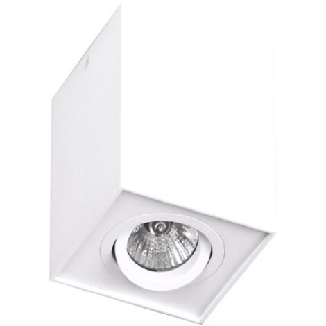 Spot soffitto quadrato bianco 9,5cm GU10 Basic Maxlight