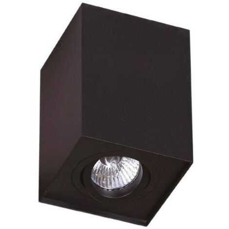 Spot soffitto quadrato nero 9,5cm GU10 BASIC Maxlight
