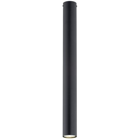 Spot soffitto rotondo nero 60 cm 1xGU10 TECNO Emibig