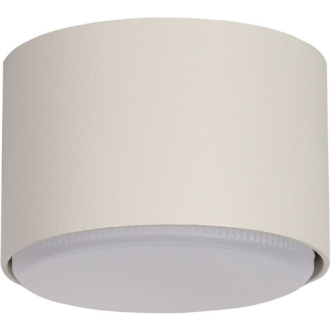 Spot soffitto tondo moderno beige 5,5cm GX53 12W Tubo Sigma