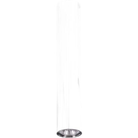 Spot soffitto tubo 30cm nero cromato GU10 Kaja Adria