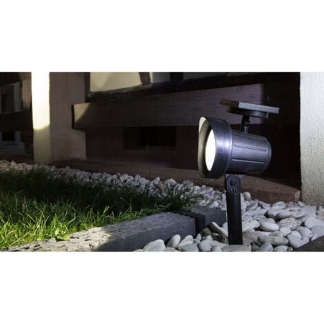 GALIX Spot solaire 45 lm à piquer, éclairage puissant et directionnel pour sublimer vos massifs / l’entrée