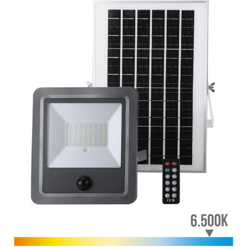 Projecteur Solaire Focus avec Détecteur 300W 1800 lm IP65 - Blanc du Jour 6500K