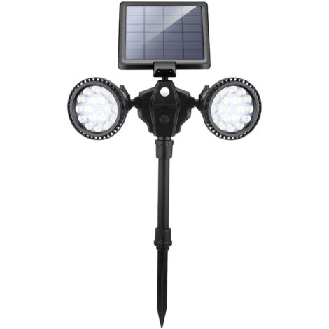Spot Solaire Extérieur Éclairage Solaire Extérieur Étanche Lampe Solaire Jardin LED Solaire Projecteur Éclairage Solaire Jardin Décoration pour Paysage Cour Chemin Allé (6500K)