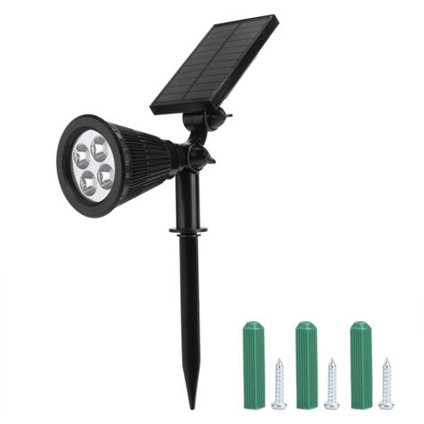 Spot solaire extérieur réglable, lampe murale étanche de sécurité pour jardin, piscine, arbre, paysage, cour
