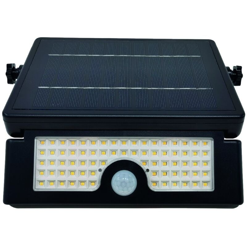 Spot solaire led Cela avec détecteur de mouvement et crépusculaire 6W 3000 - 4000 - 6000K IP54 Noir