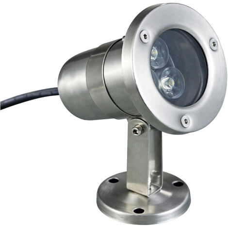 Spot subaquatique tilt SEDNA IP68 LED SMD 3W 250lm CRI80 4000K Acier inoxydable