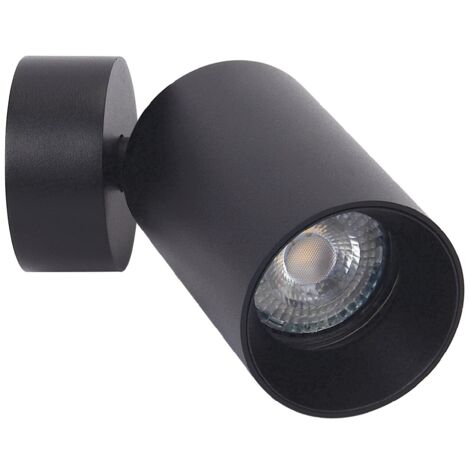 spot sur patère - aric nolan 01 - gu10 - 4.6w - 3000k - noir - aric 51414
