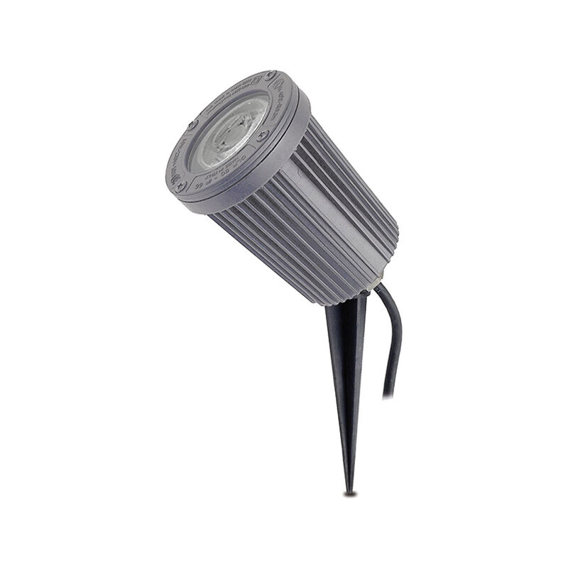 Projecteur avec piquet tilt TIR IP66 GU10 LED Bulb 5W 345lm CRI80 3000K 36º Gris Projecteur avec piquet tilt TIR IP66 GU10 LED Bulb 5W 345lm CRI80 3000K 36º Gris