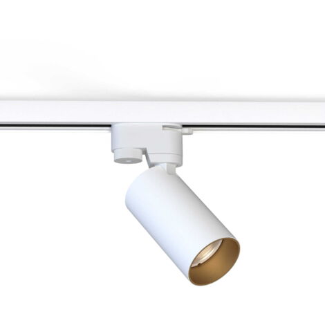Spot sur rail 1 phase GU10 blanc/or Nowodvorski MONO