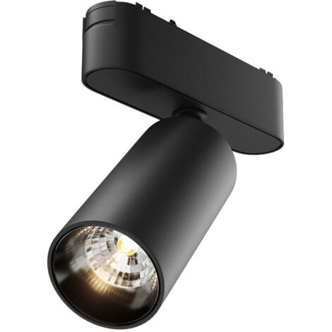 Spot sur rail 1 phase noir LED 12W 3000K Maytoni FOCUS