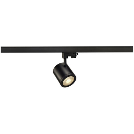 Spot sur rail LED Enola Triphasé - noir - 3000K - 152430
