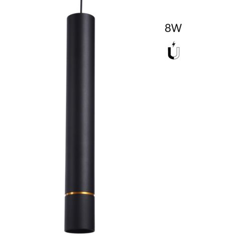 Spot suspendu LED sur rail magnétique 48V - 8W - Ligne dorée - Blanc Neutre