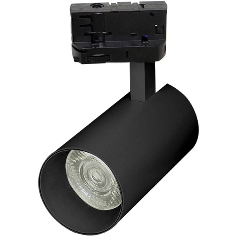 Spot Tracklight DORA Noir 30W pour rail 4 Wires CCT 2700Lm