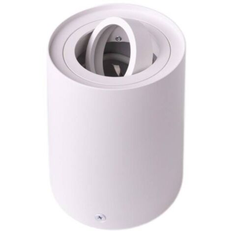 Spot tubolare da soffitto bianco tondo GU10 35W EcoLight