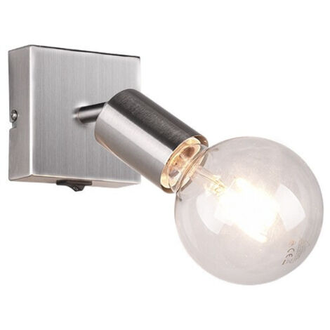 Spot VANNES singolo orientabile acciaio satinato R80181707
