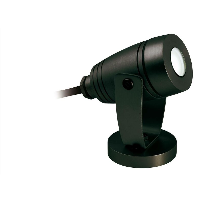Waterproof - LED 1 Light Outdoor Wall Light & Spike Spot Black IP68 - Firstlight