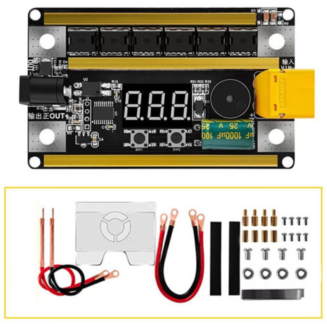 Spot Welder 99 Gears Affichage NuméRique 2400A 0.1-0.2Mm Soudage par Points MOS 18650 Batterie au Lithium Panneau de Commande