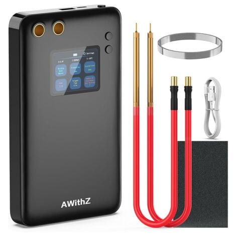 Spot Welder with Larger 2Inch LCD Screen & 7500Mah Battery, 90 Gears Adjustable for Battery Plate Welding,2M Nickel Strip
