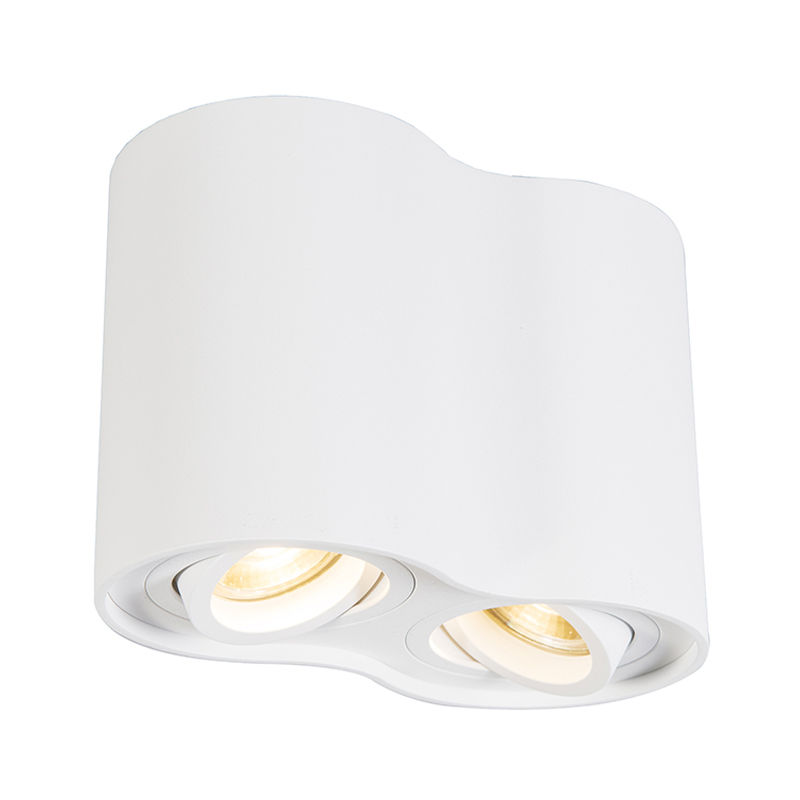 Modern Ceiling Spotlight White - Rondoo Duo
