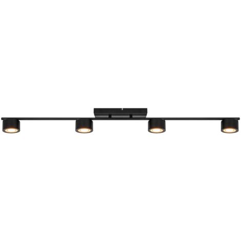 Spoterie CLYDE 4-Rail Métal Noir, H.10 - IP20 - LED Module /Nordlux Intérieur