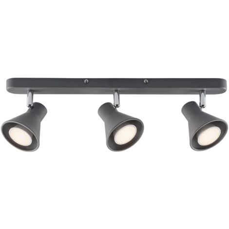 Spoterie EIK 3-Spot Métal Gris, H.15 - IP20 - GU10 /Nordlux Intérieur
