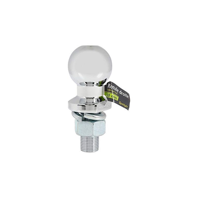 Spot-light - spotlight boule d'attelage remorque, rotule droite 50MM - ecrou de blocage 22MM - compatible tous types de véhicules - charge ma